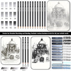 Fuxi Art Supplies for Teens 14-16 Girls, Professional Sketch Book and Pencils - Image 6