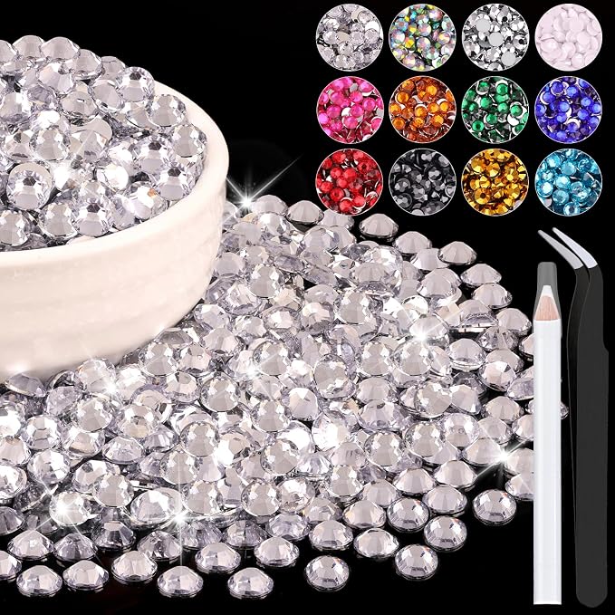 4000PCS 5mm Resin Rhinestones Bulk by BELLEBOOST