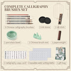 14 Pieces Chinese Calligraphy Brushes Gift Set Painting Brushes Watercolor - Image 3