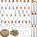 Geiserailie 50 Pieces Small Tiny Glass Spell Jars Bottle by Geiserailie