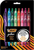 BIC Gelocity Quick Dry Assorted Colors Gel Pens, Medium Point, School Supplies by BIC