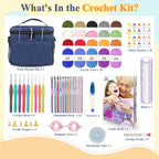 Aeelike Complete Beginner Kit 87PCS, Crochet Kit - Image 3