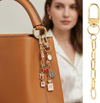 20pcs Gold Keychain Making Kit, Key Ring Swivel Snap Hook Chains, Extender - Image 4