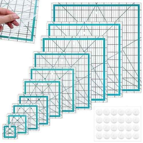 10 Pieces Quilting Rulers Templates by Unknown