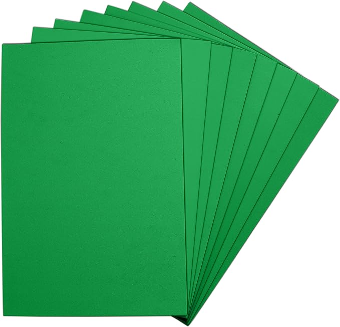 Green EVA Foam Sheets, 6 x 9 Inch, 2mm Thick – Foam Paper by Unknown