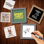 40pcs Stencils for Crafts Reusable, Funny Sarcastic Wood Burning Stencils | 3.5 - Image 2