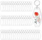 Yoption 50pcs Blank Motel Keychain Bulk by Yoption