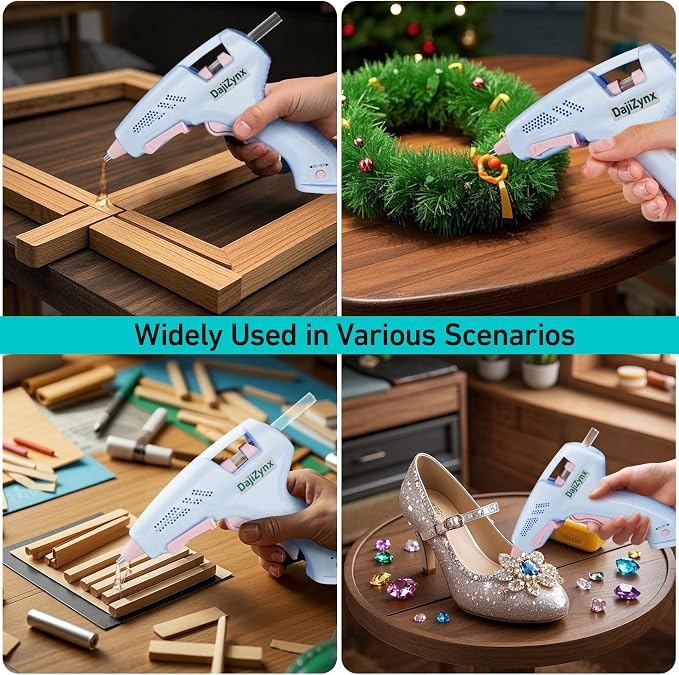 Cordless Hot Glue Gun with 30 Premium Glue Sticks, 90s Fast Heating, 2600mAh - Image 6