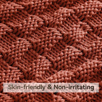 Knitted Weighted Blanket for Adult, No Beads Heavy Blanket 48” x 72'' 12lbs - Image 4
