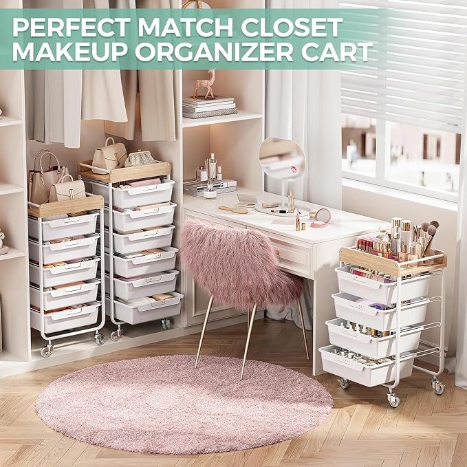 Rolling Craft Storage Cart - Image 9