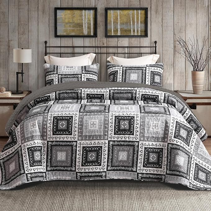 Exclusivo Mezcla Reversible Boho Quilts Twin Size by ExclusivoMezcla