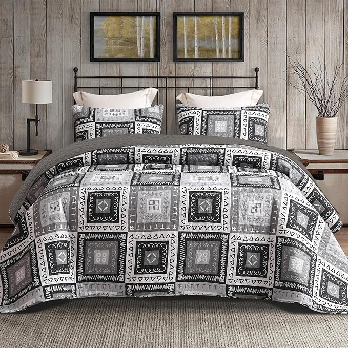 Exclusivo Mezcla Reversible Boho Quilts Queen Size by ExclusivoMezcla