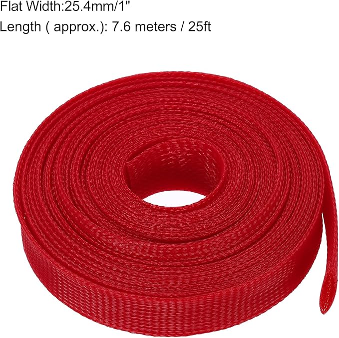 uxcell Expandable Sleeving, 1-inch 25ft Cable Sleeve - Image 3