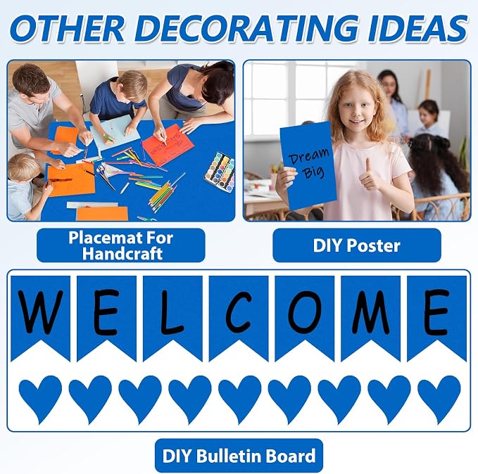 Qyeahkj 17.7in x 20ft Bulletin Board Paper Roll Bulletin Board Background Paper - Image 5