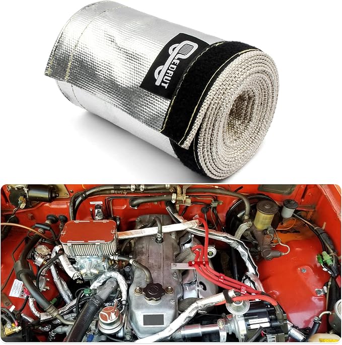 Heat Shroud Aluminized Sleeving Heat Shield fuel line wire heat sleeve - Image 7