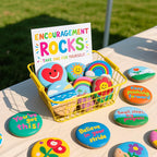 Simetufy 15Pcs Rocks for Painting, Large 3-4 Inch Natural River Stones - Image 8
