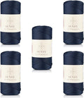 5 Skeins of Sensy Premium 2mm 251 Yards Polyester Rope 100% Polypropylene Cord by SSENSY