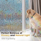 Windimiley Rainbow Window Privacy Film, 3D Stained Glass Christmas Decorative - Image 3