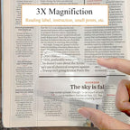 MAGDEPO Page Magnifying Sheet 3X Lightweight Flat Optical Plastic Fresnel Lens - Image 8