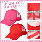 Vabean 24 Pack Sublimation Blank Cap Trucker Mesh Cap Unisex Plain Blank - Image 3