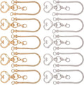 10PCS Beadable Keychain Bars Mixed Color Chain Keychains Key Chain Making Kit by PIPITREE