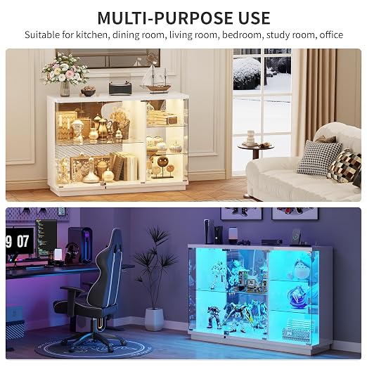 HNEBC Lockable Display Curio Cabinet - Image 9