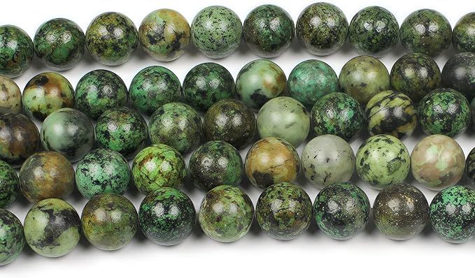 MJDCB Natural African Turquoise Beads Round Loose Stone Beads - Image 4