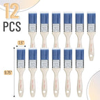 Bates- Paint Brushes, 12 Pack, Treated Wood Handle, Paint Brushes - Image 2