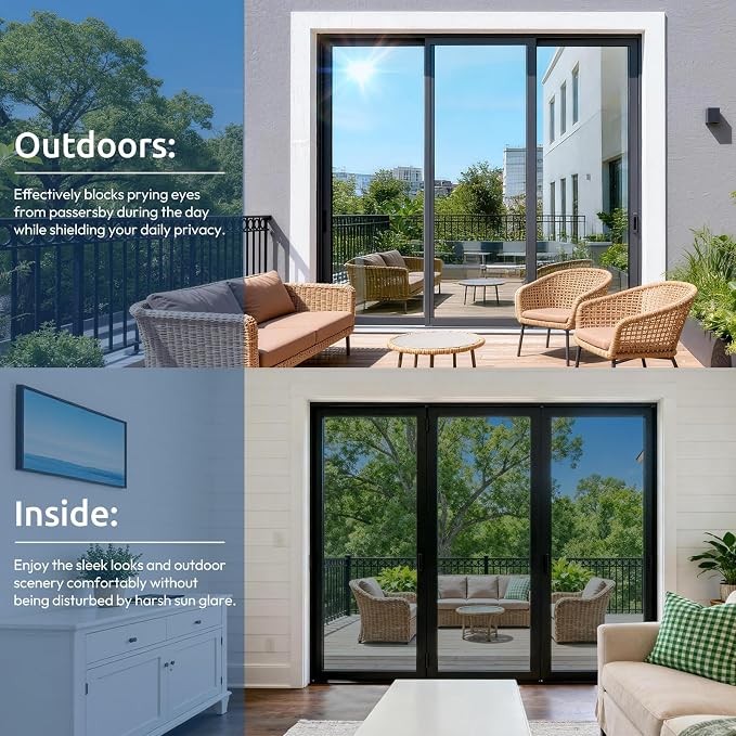 rabbitgoo One Way Privacy Window Film Window Tint - Image 9