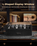 ProCase Watch Box for Men, 12 Slots Watch Display Holder - Image 4