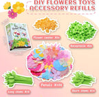Kufanda DIY Fabric Flower Bouquets Toys Accessories Can Make 36 Flowers - Image 2