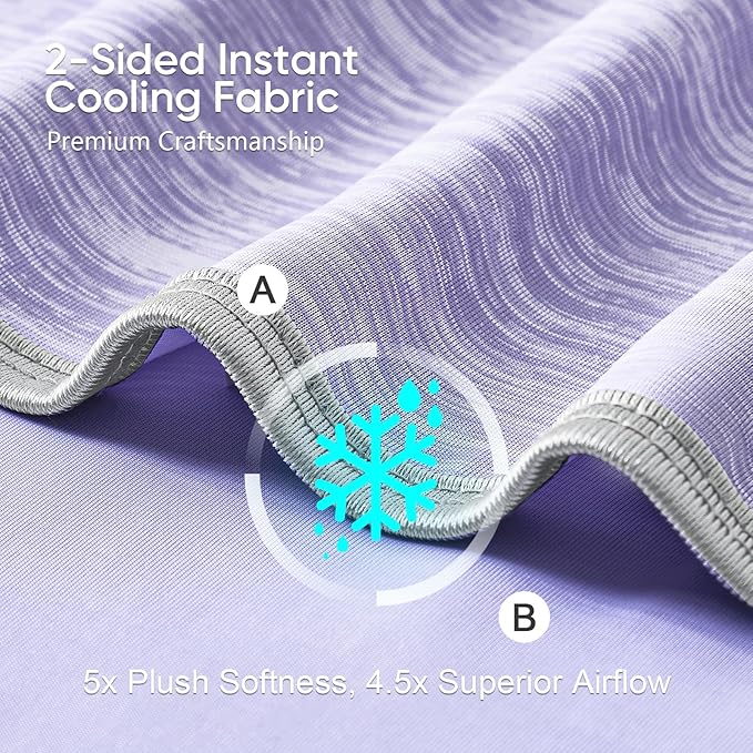 KMUSET Cooling Blanket Twin, Double Sided Summer Cooling Blankets - Image 3