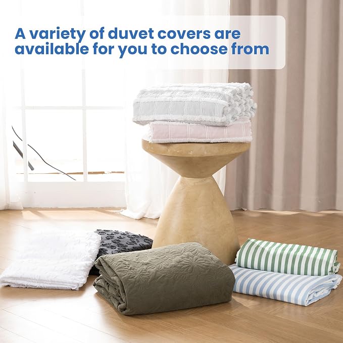 ROSE&RISY Blue Queen Duvet Cover Set, 3 Pieces Soft Bedding Queen Set, - Image 7