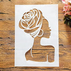 TIAMECH A4 Reusable African Girl Stencil by TIAMECH