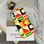 ZHEGAILIAN Case for iPhone 16, Geometric Colors Durable Shockproof Silicone + - Image 5