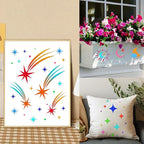 18 PCS Large Star Stencil for Painting Reusable Paint Stencils for Walls - Image 5