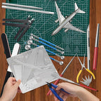 23 Pieces Metal Puzzle Tool Kit, AHIER Metal Model Tool Kit Including Plier - Image 2