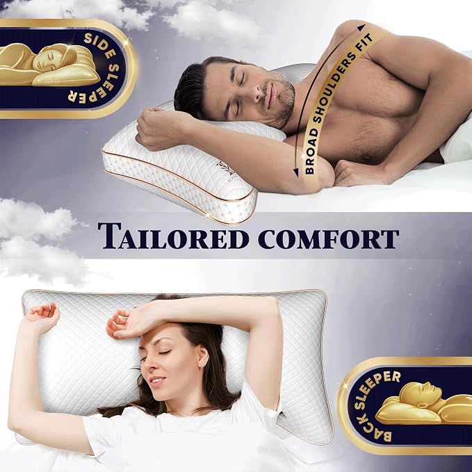 Royal Therapy King Memory Foam Pillow, Adjustable Shredded Odor-Free Pillow - Image 7