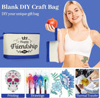 Silkfly 15 Pcs Cotton Canvas Makeup Bags Cosmetic Zipper Bags 10.2 x 5.5 x 2'' - Image 6