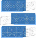 3Pcs Free Motion Quilting Templates by Kapyoo