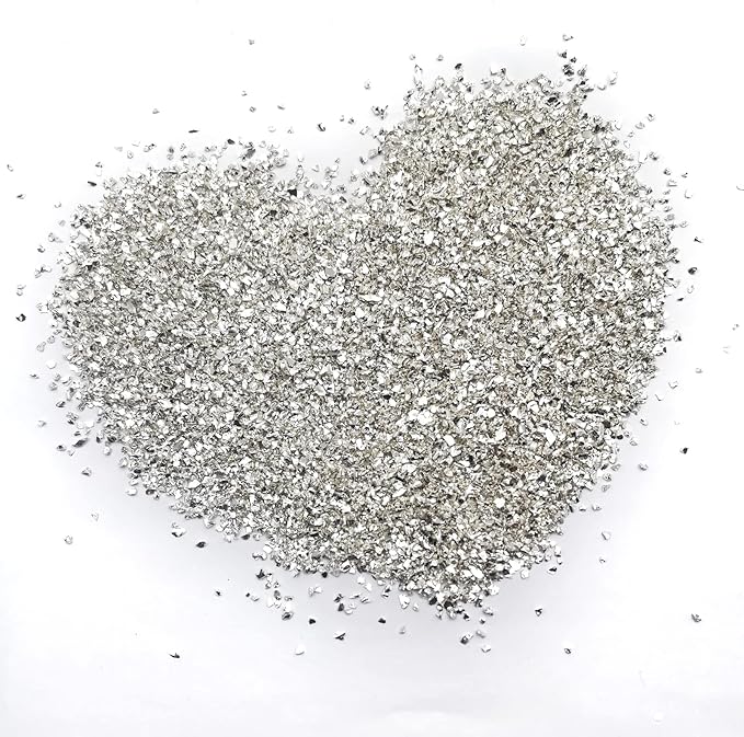 1 lb Crushed Glass Glitter for Crafts, DIY Nail Art, Vase fillers for by LYFJXX