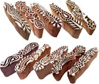 Royal Kraft Fabric Wooden Stamps Creative Border Pattern Printing Blocks by RoyalKraft