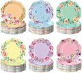 Funnymoom 60 Pcs Floral Party Plates Floral Disposable Paper Plates, 7 Inch by Funnymoom