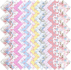 84 Pcs Multicolor Charm Packs for Quiltings, Beautiful Colorful Bow and Flower by Unknown