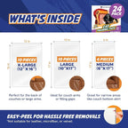 24 Pack Cat Scratch Furniture Protector Tape Sheets – Double-Sided Sticky - Image 5