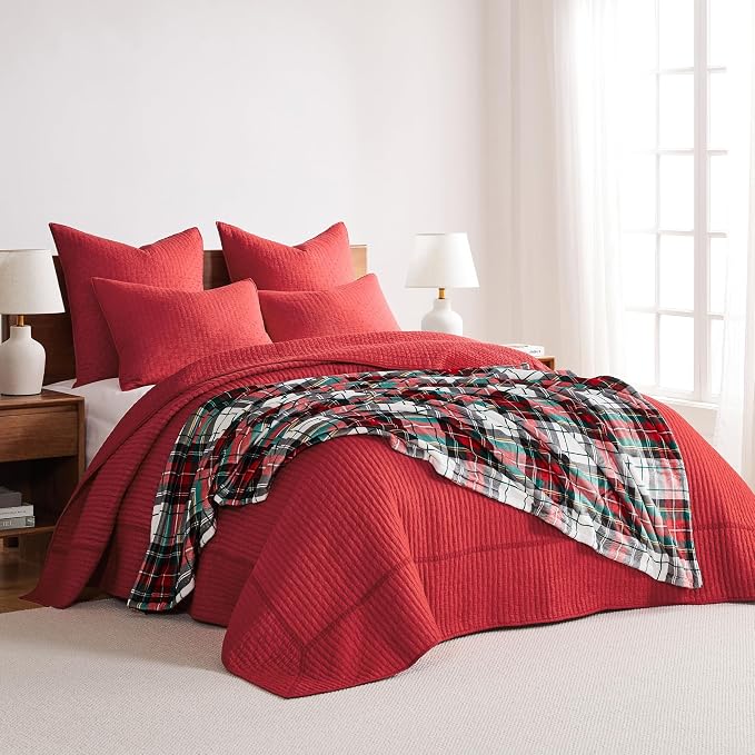 Levtex Home Cross Stitch Reversible Full Bedspread Set - Image 7