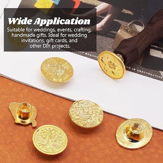 Wax Seal Stamp Kit, DIY Crafts, Greeting Cards, Gift Decoration - Image 7