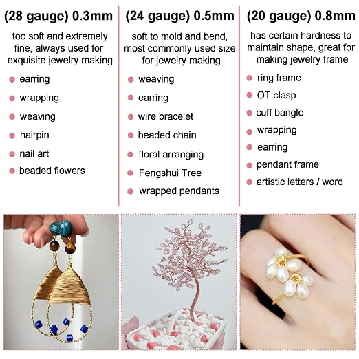 328 Feet Tarnish Resistant Copper Wires 28 Gauge Jewelry Craft Wires Beading - Image 7