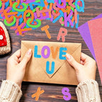 2 Inch Large Foam Letter Stickers Glitter Big Font - Image 8