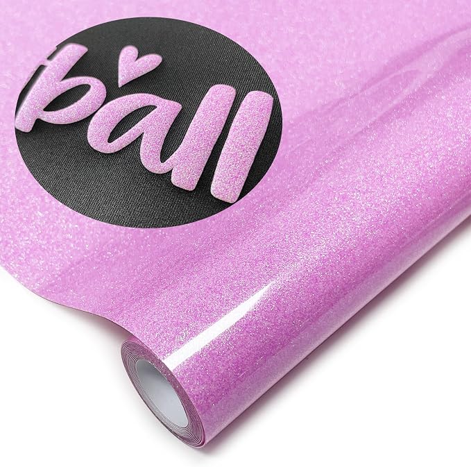 Glitter Puff Heat Transfer Vinyl, 12in X 5ft Iron on Vinyl | 3D Puff, Wash No by YIWLOER